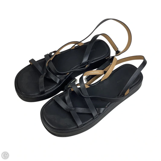 Sandals Heels Platform By Madewell In Black, Size: 8.5