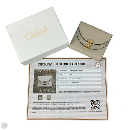 Wallet Luxury Designer By Chloe, Size: Medium