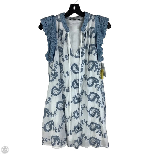 Dress Casual Short By Strut & Bolt In Blue & White, Size: S