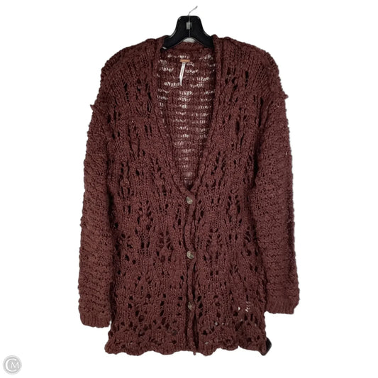 Sweater Cardigan By Free People In Brown, Size: S