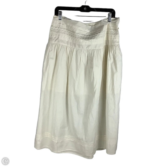Skirt Midi By A New Day In Cream, Size: Xl
