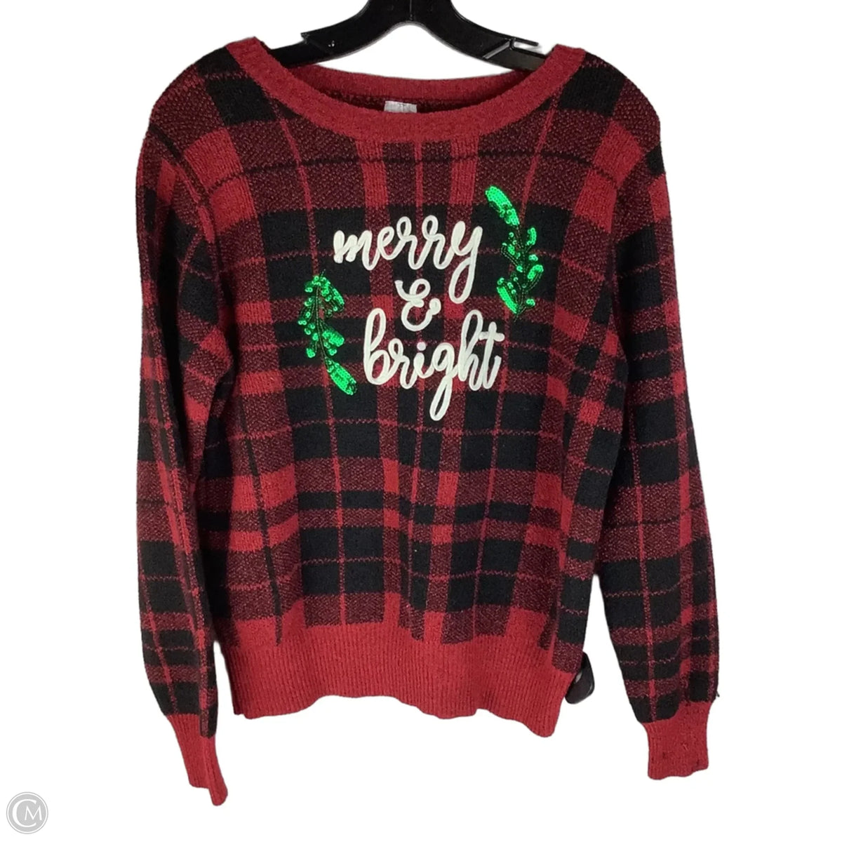 Sweater By Holiday Time In Red, Size: M