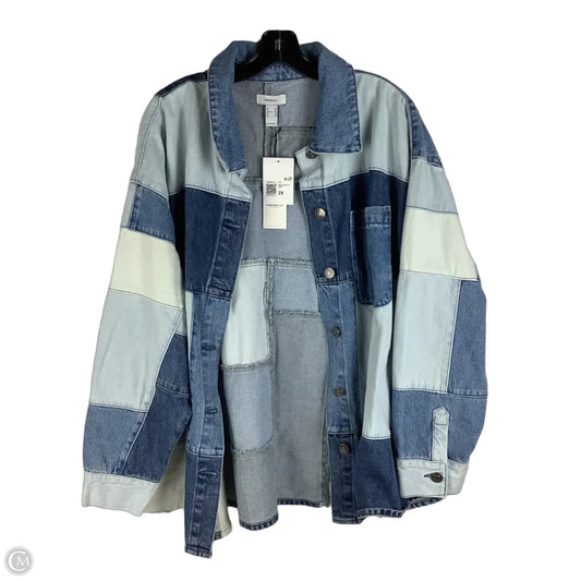 Jacket Denim By Forever 21 In Blue Denim, Size: 2x