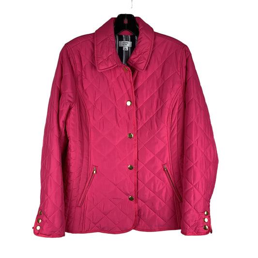 Jacket Puffer & Quilted By Crown And Ivy In Pink, Size: S