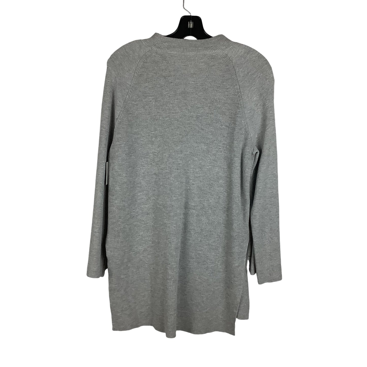 Top Long Sleeve By Ann Taylor In Grey, Size: M