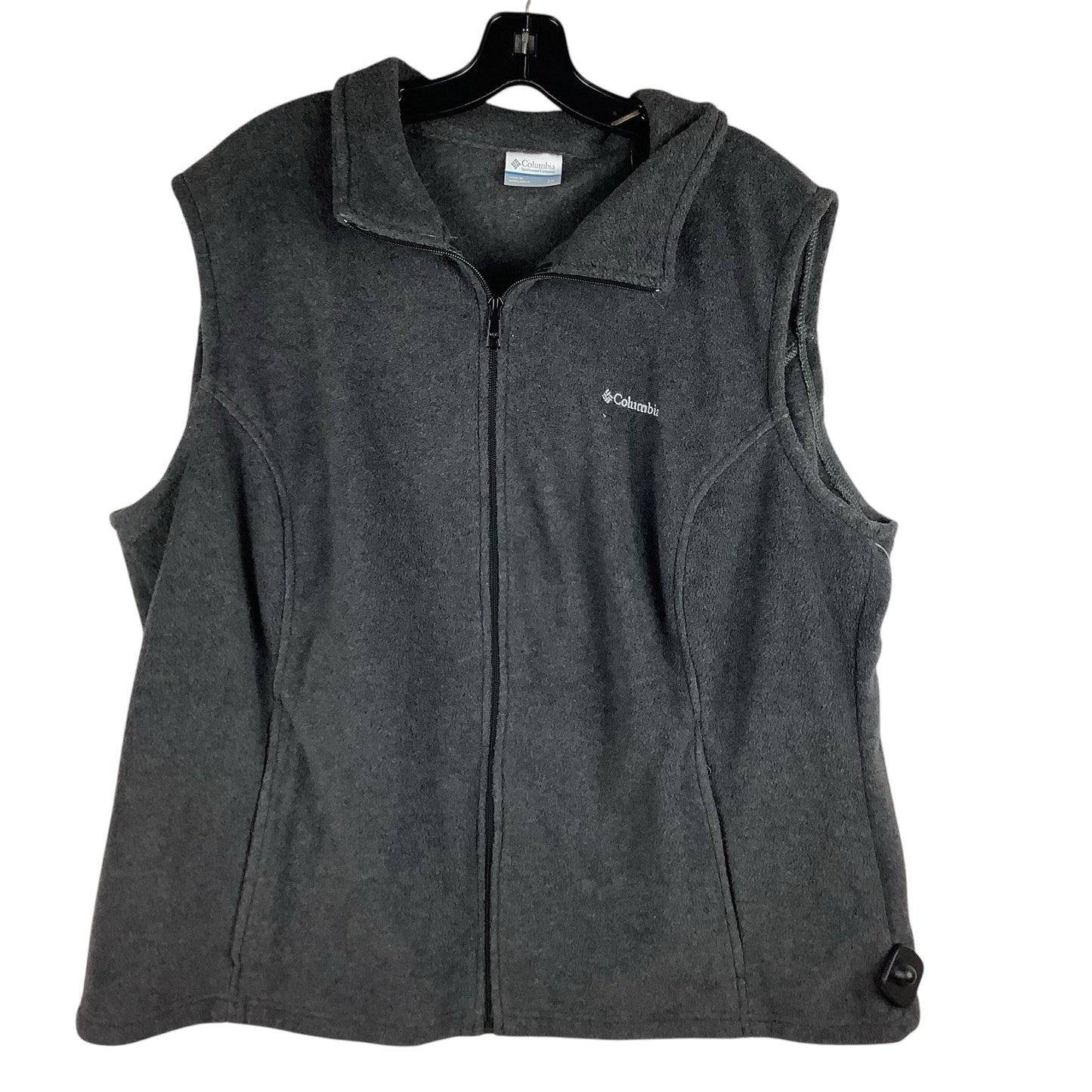 Vest Fleece By Columbia In Grey, Size: 2x