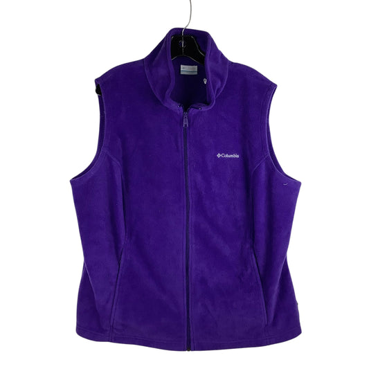 Vest Fleece By Columbia In Purple, Size: 2x