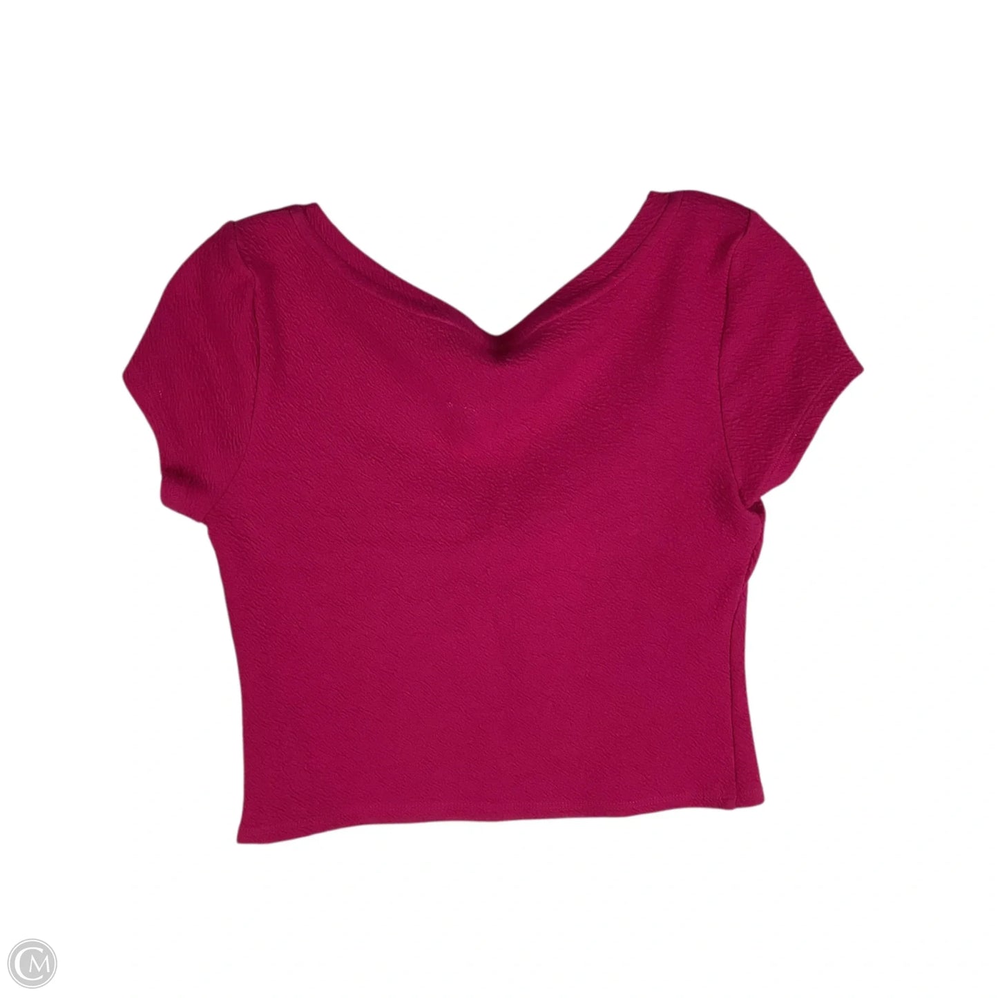 Top Short Sleeve By Anthropologie In Pink, Size: Xs
