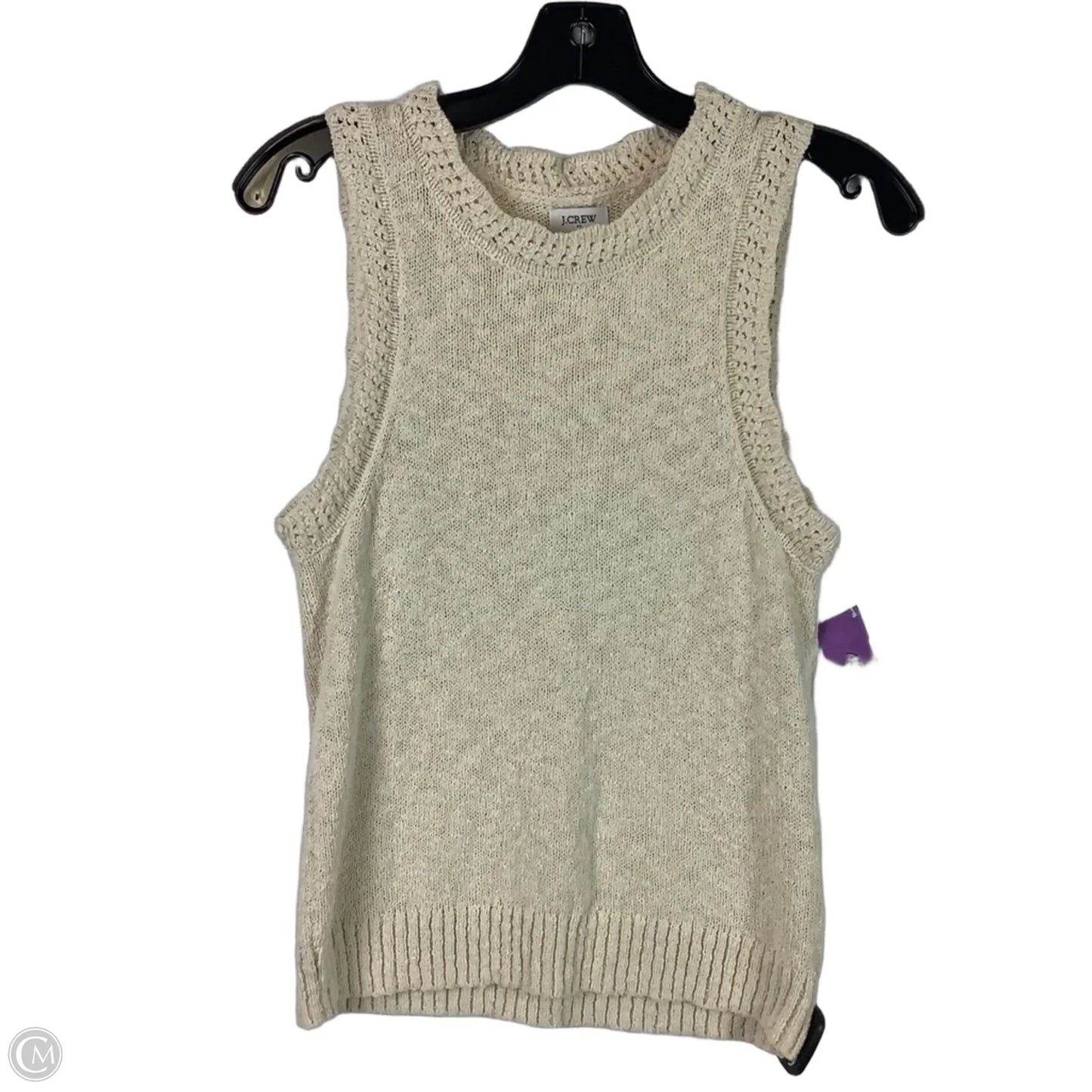 Vest Sweater By J. Crew In Cream, Size: S