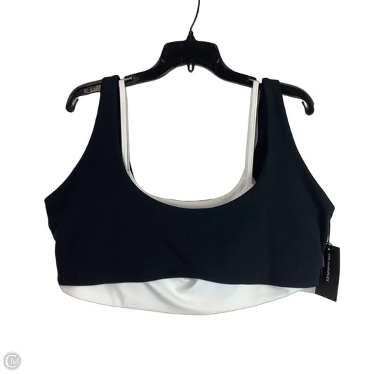 Athletic Bra By Ypb In Black & White, Size: Xxl