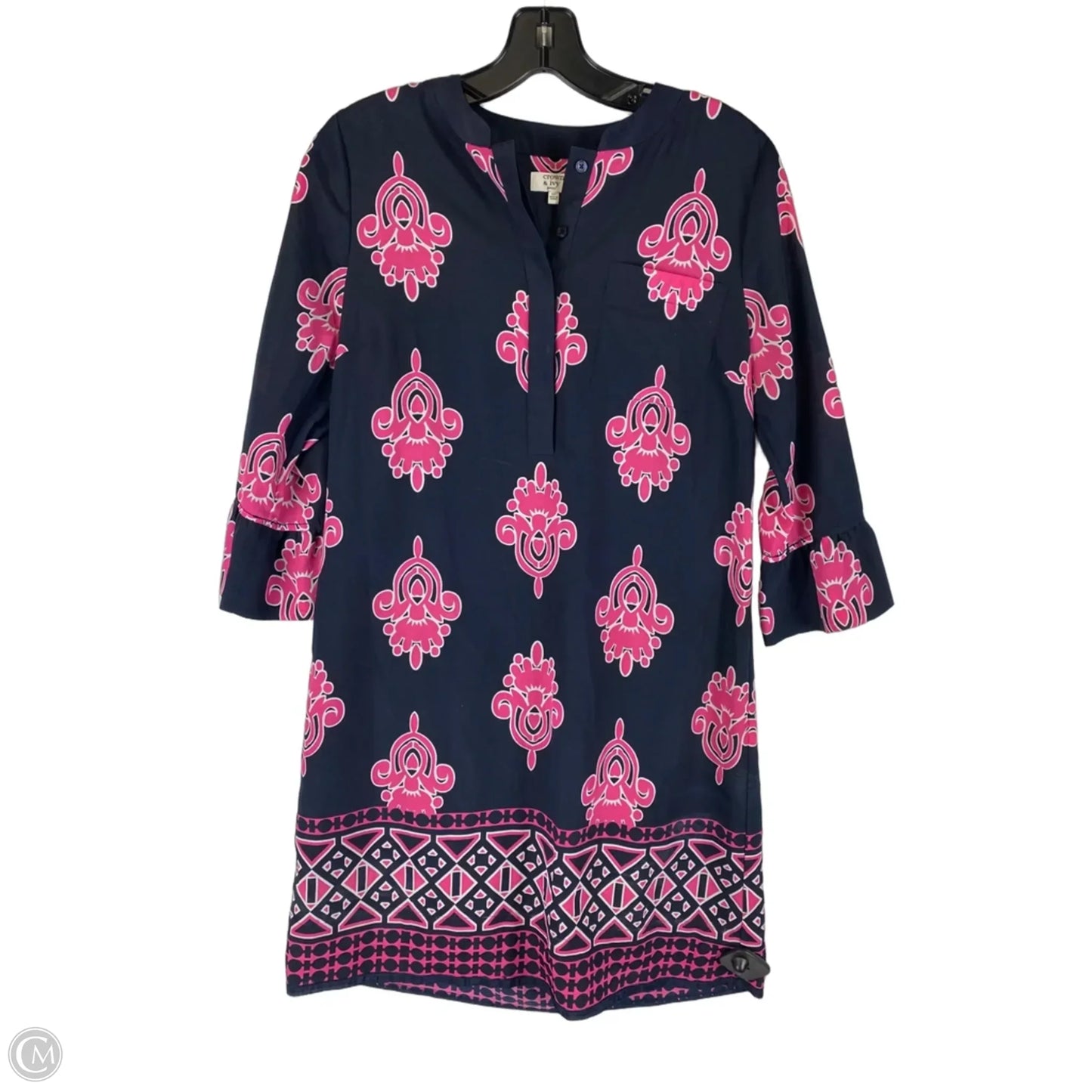 Dress Work By Crown And Ivy In Blue & Pink, Size: S (6P)