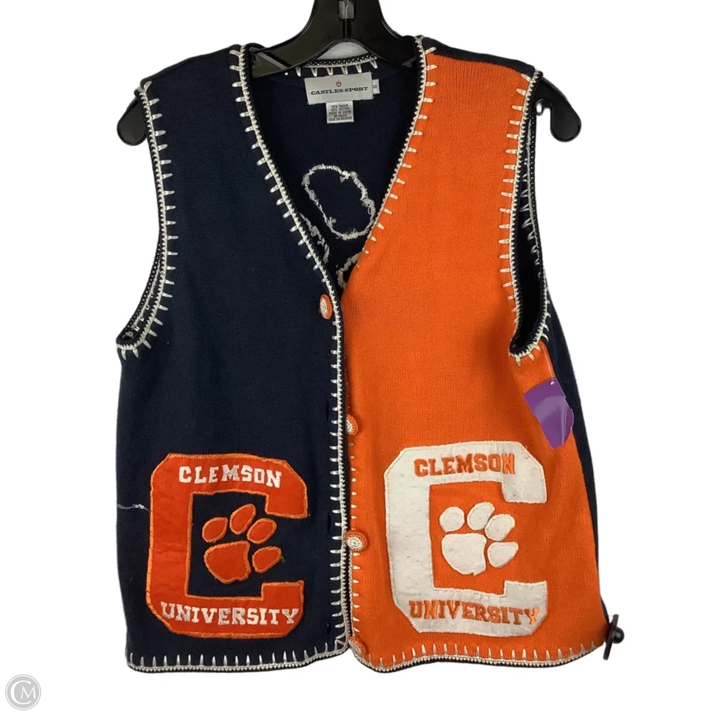 Vest Other By Clothes Mentor In Blue & Orange, Size: S