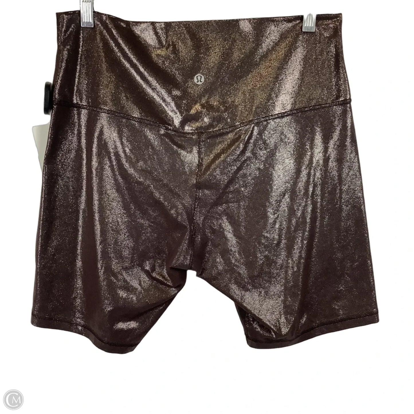 Athletic Shorts By Lululemon In Brown, Size: 12