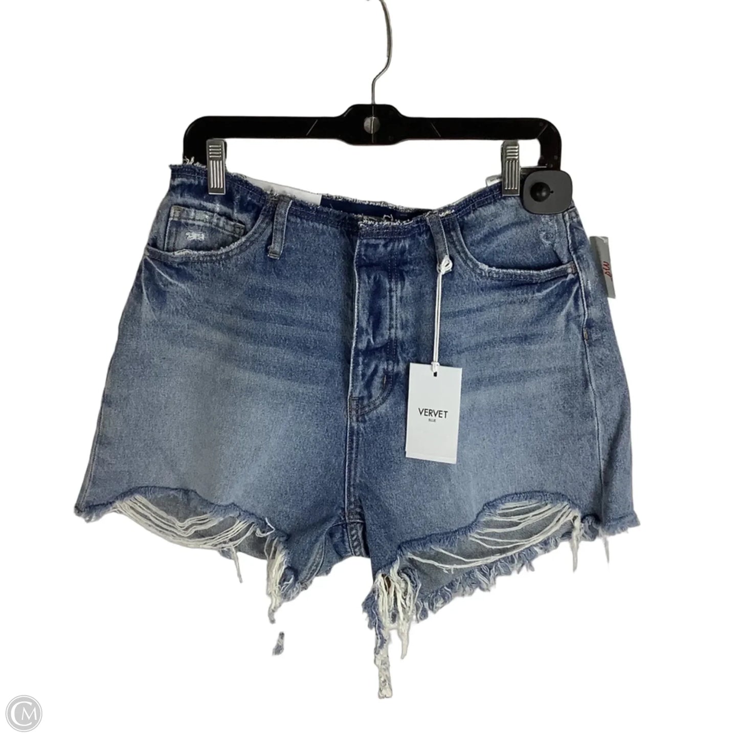 Shorts By Vervet In Blue Denim, Size: L