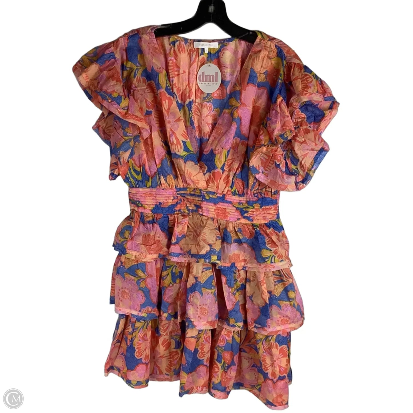 Dress Party Short By Olivaceous In Tropical Print, Size: L