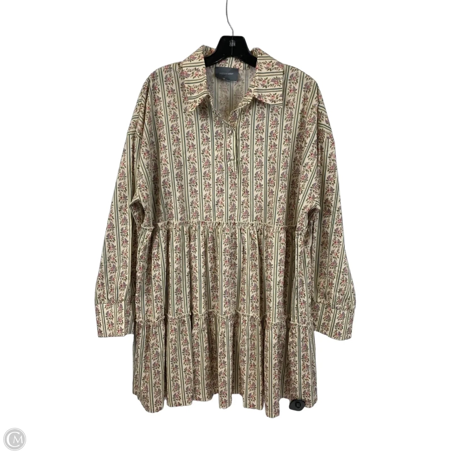 Dress Casual Midi By Cmc In Floral Print, Size: Xl