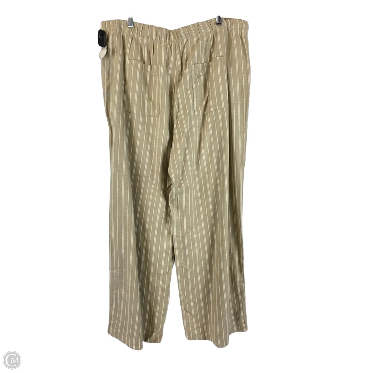 Pants Linen By Gap In Striped Pattern, Size: Xl