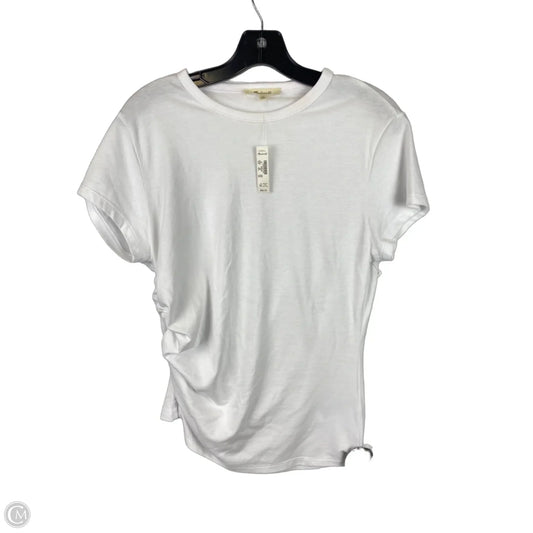 Top Short Sleeve By Madewell In White, Size: M