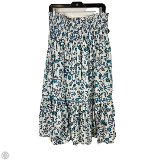 Skirt Maxi By Cmc In Blue & White, Size: L