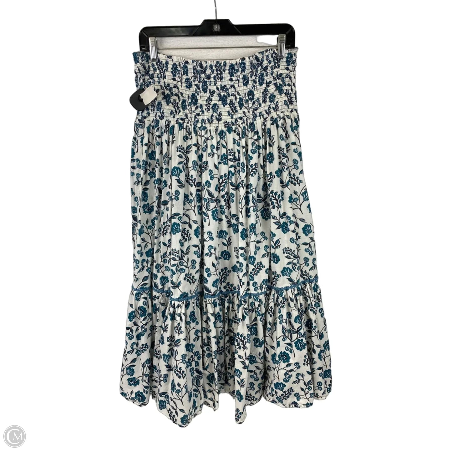 Skirt Maxi By Cmc In Blue & White, Size: L