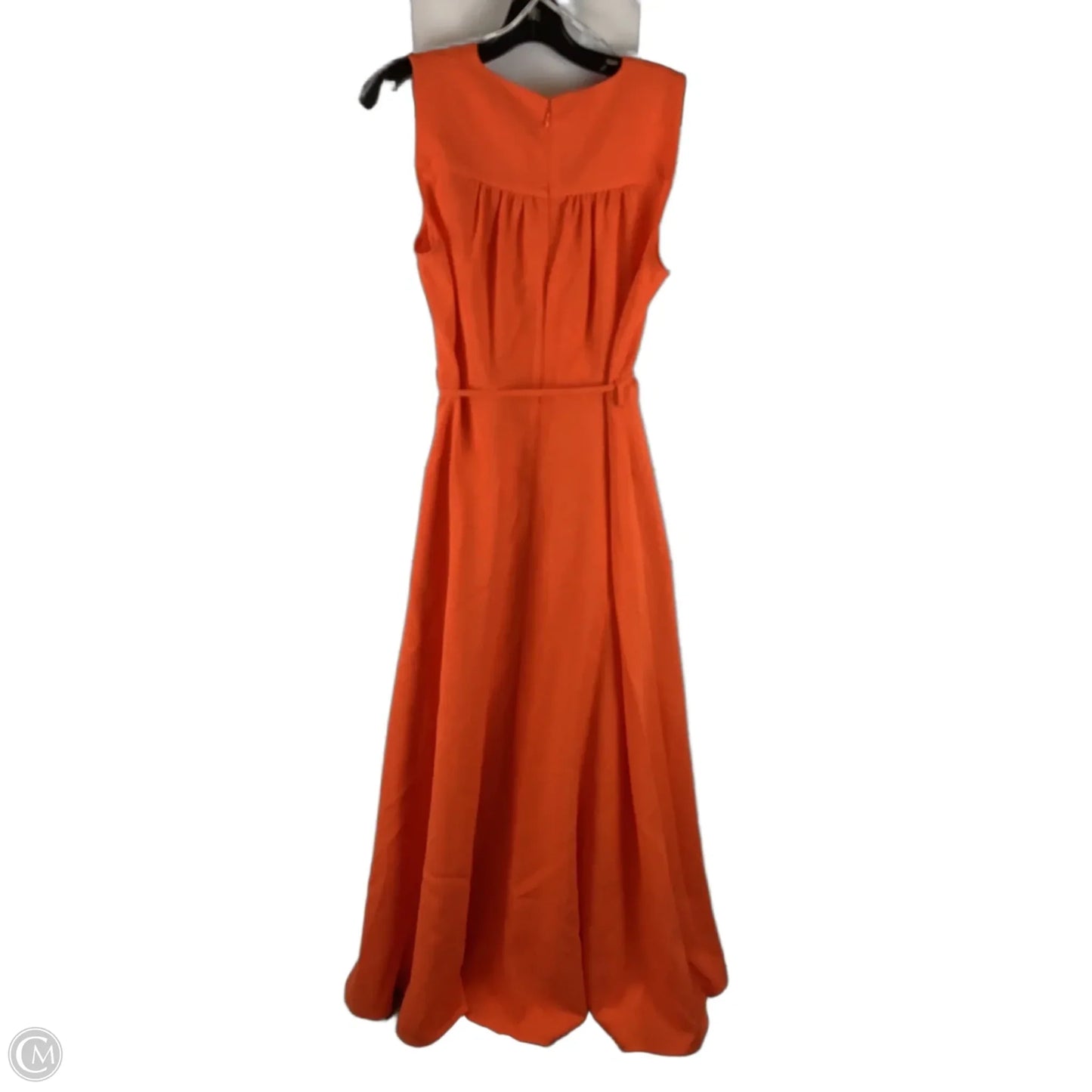 Dress Casual Maxi By Calvin Klein In Orange, Size: 10