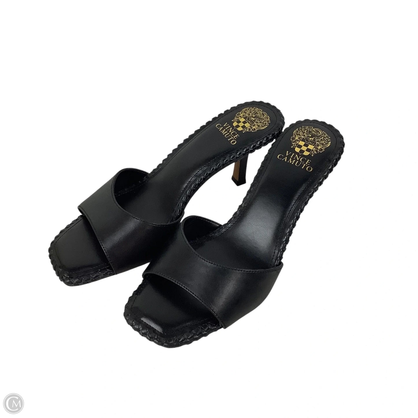 Sandals Heels Stiletto By Vince Camuto In Black, Size: 8.5