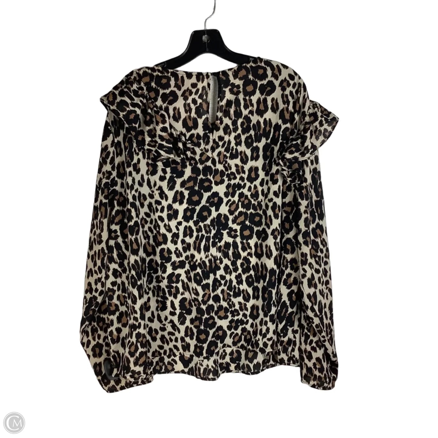 Top Long Sleeve By Lane Bryant In Animal Print, Size: 18