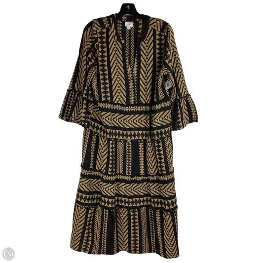 Dress Casual Maxi By Mudpie In Black & Brown, Size: S