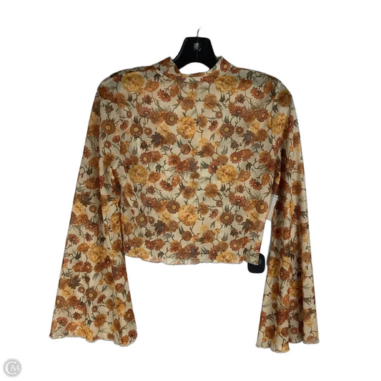 Top Long Sleeve By Clothes Mentor In Orange, Size: Estimated S