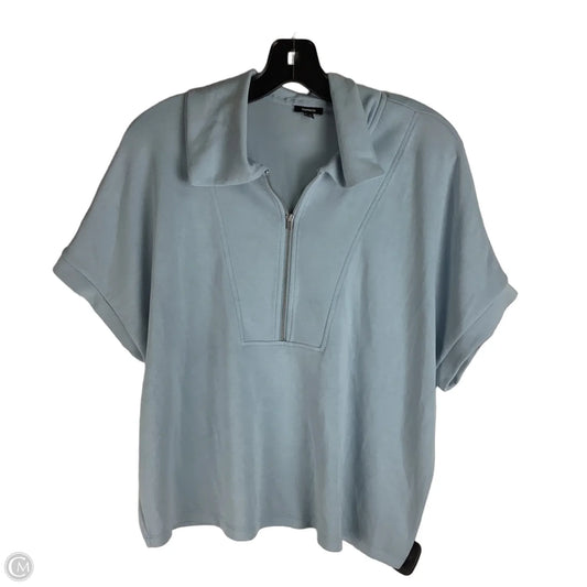 Sweater Short Sleeve By Express In Blue, Size: M