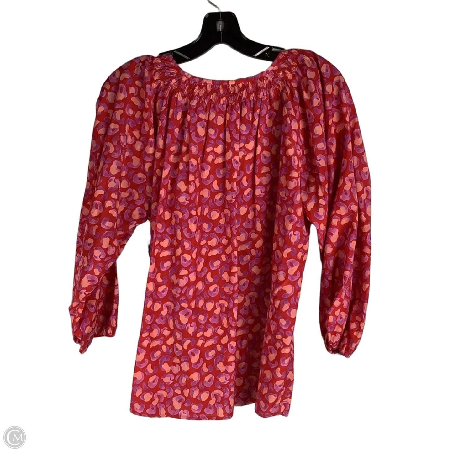 Top Long Sleeve By Tucker In Animal Print, Size: M