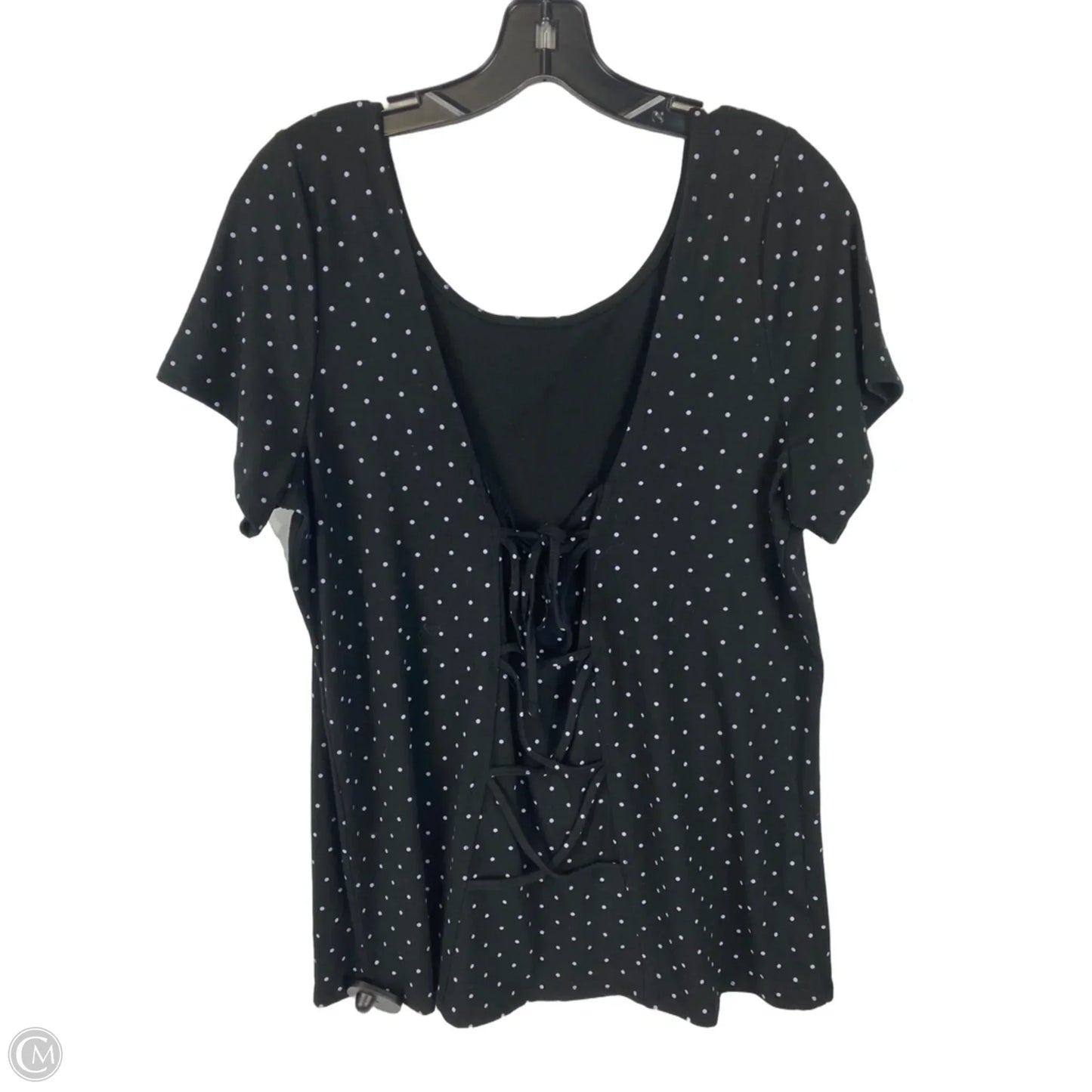 Top Short Sleeve By Torrid In Polkadot Pattern, Size: Xl