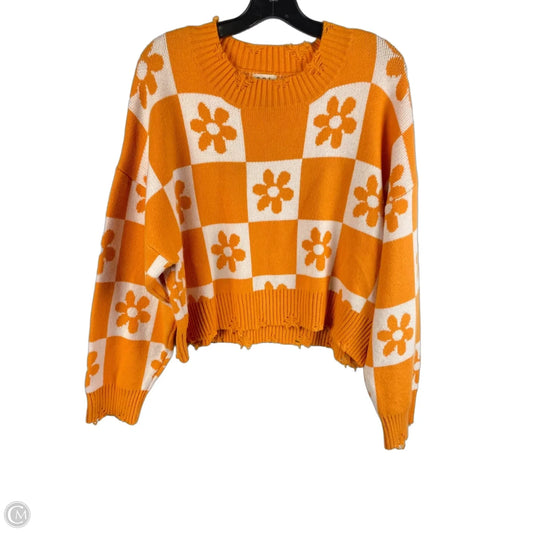 Sweater By Pol In Orange, Size: M