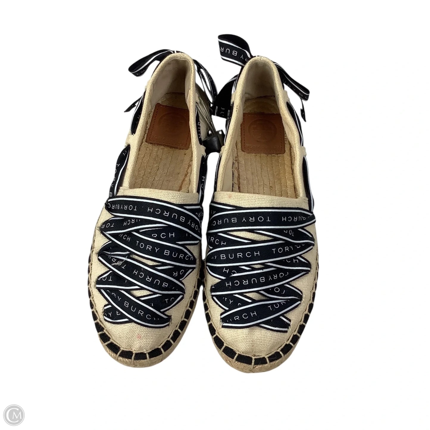Shoes Designer By Tory Burch In Black & Tan, Size: 6