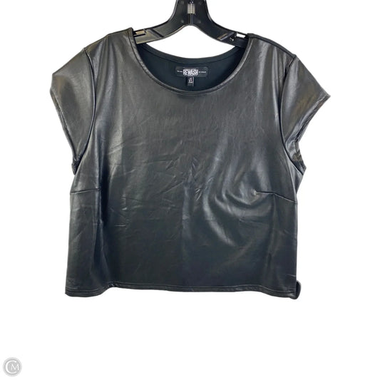Top Short Sleeve By Rewash In Black, Size: Xl