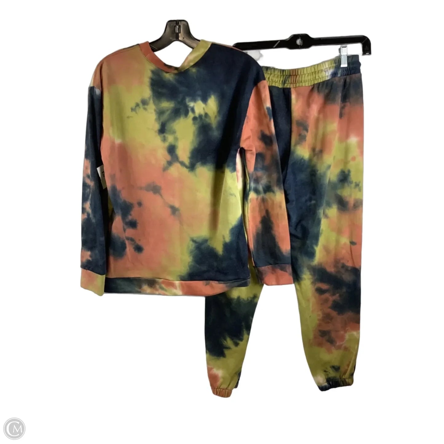 Lounge Set Pants By Sabrina Lauren In Tie Dye Print, Size: S