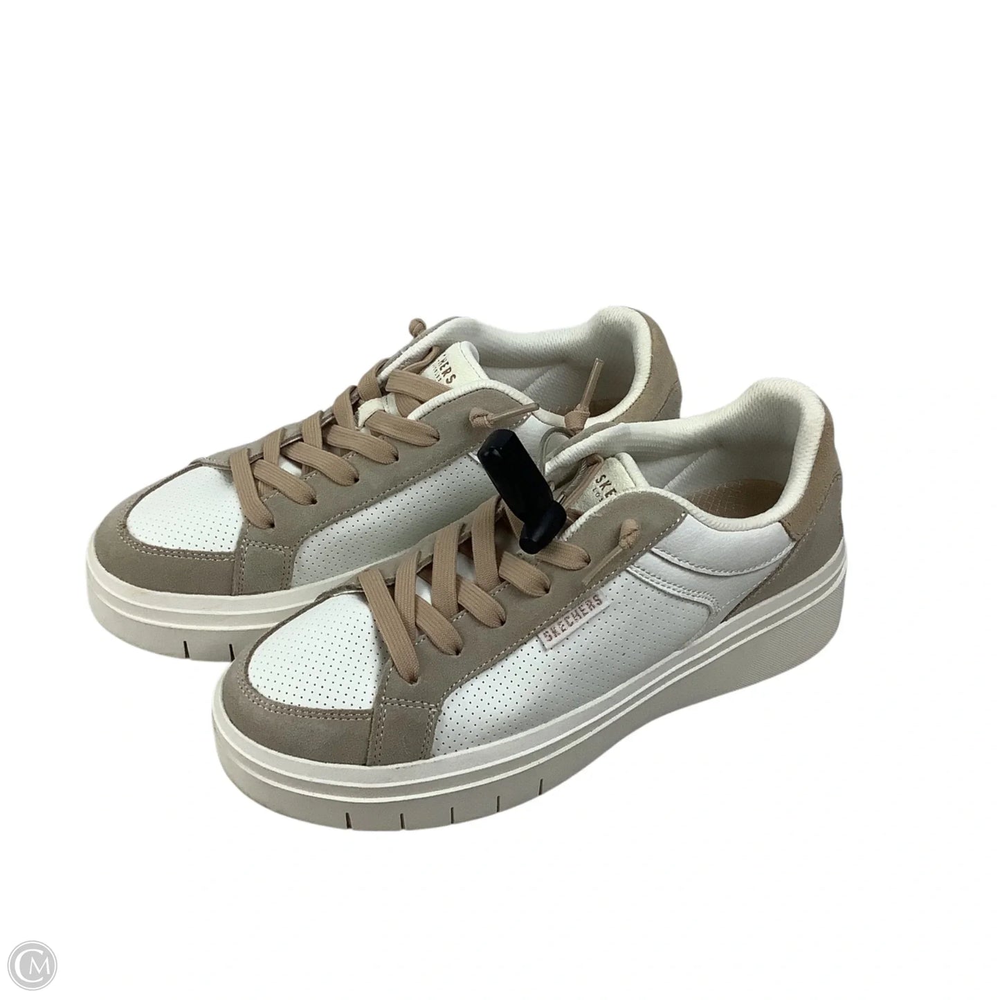 Shoes Sneakers By Skechers In Brown & Cream, Size: 7.5