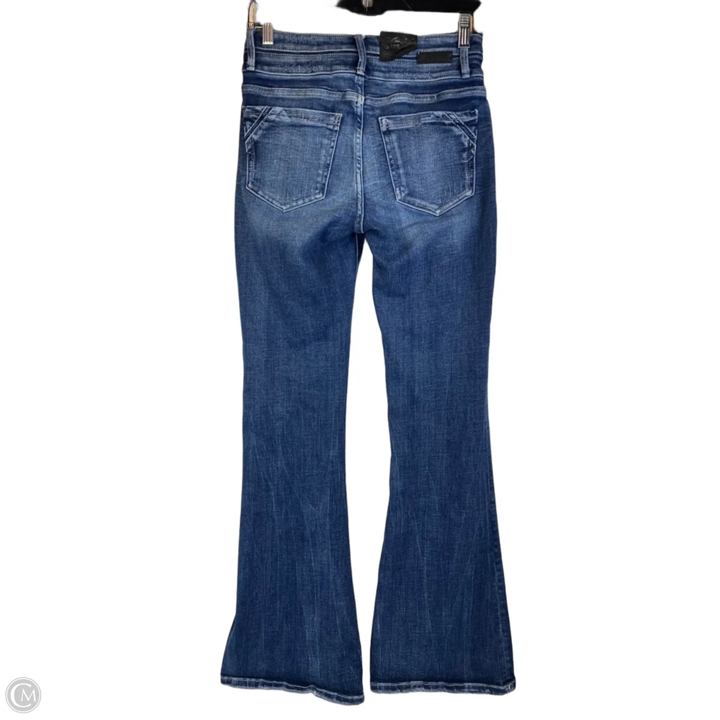 Jeans Flared By Buckle Black In Blue Denim, Size: 2