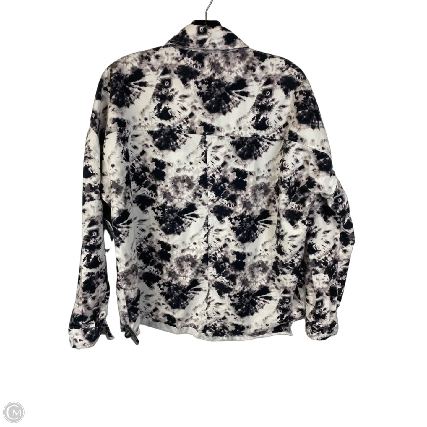 Jacket Shirt By Mudpie In Tie Dye Print, Size: S
