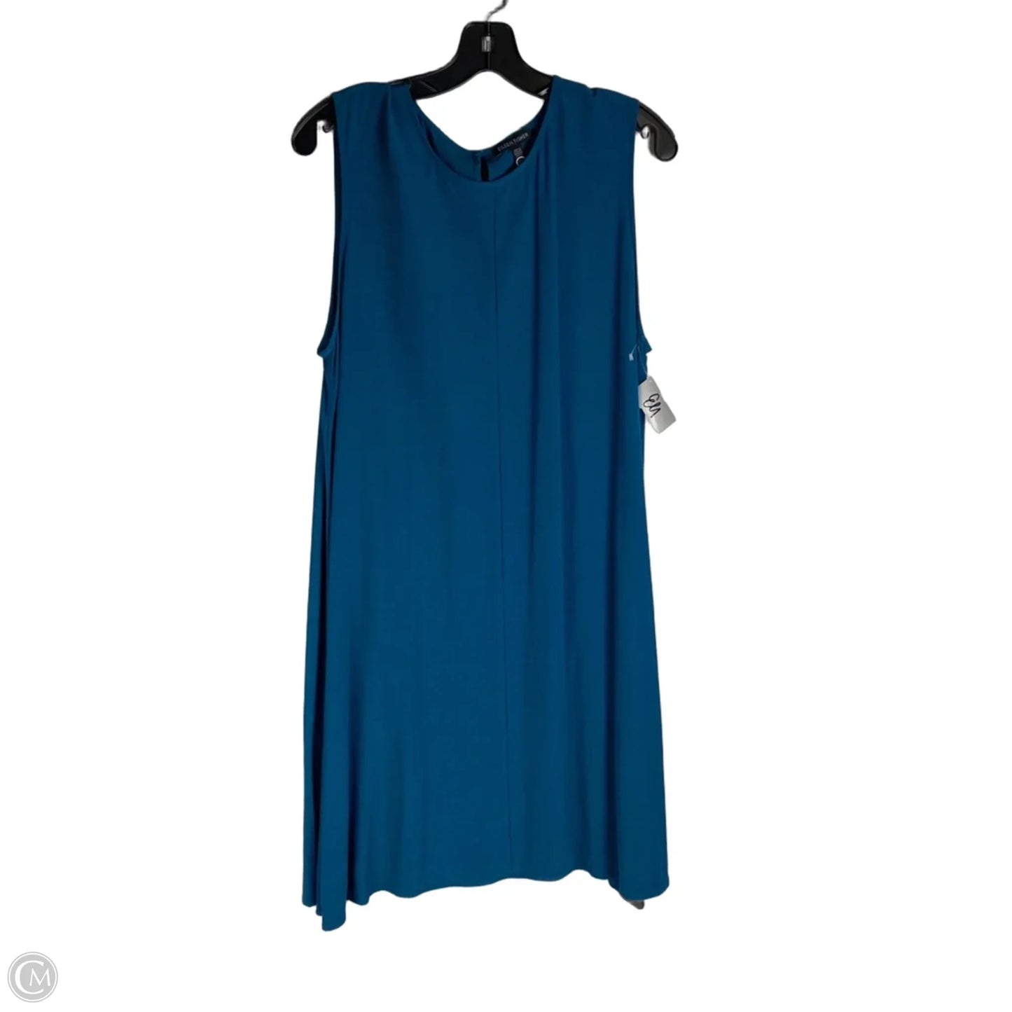 Dress Casual Midi By Eileen Fisher In Blue, Size: L