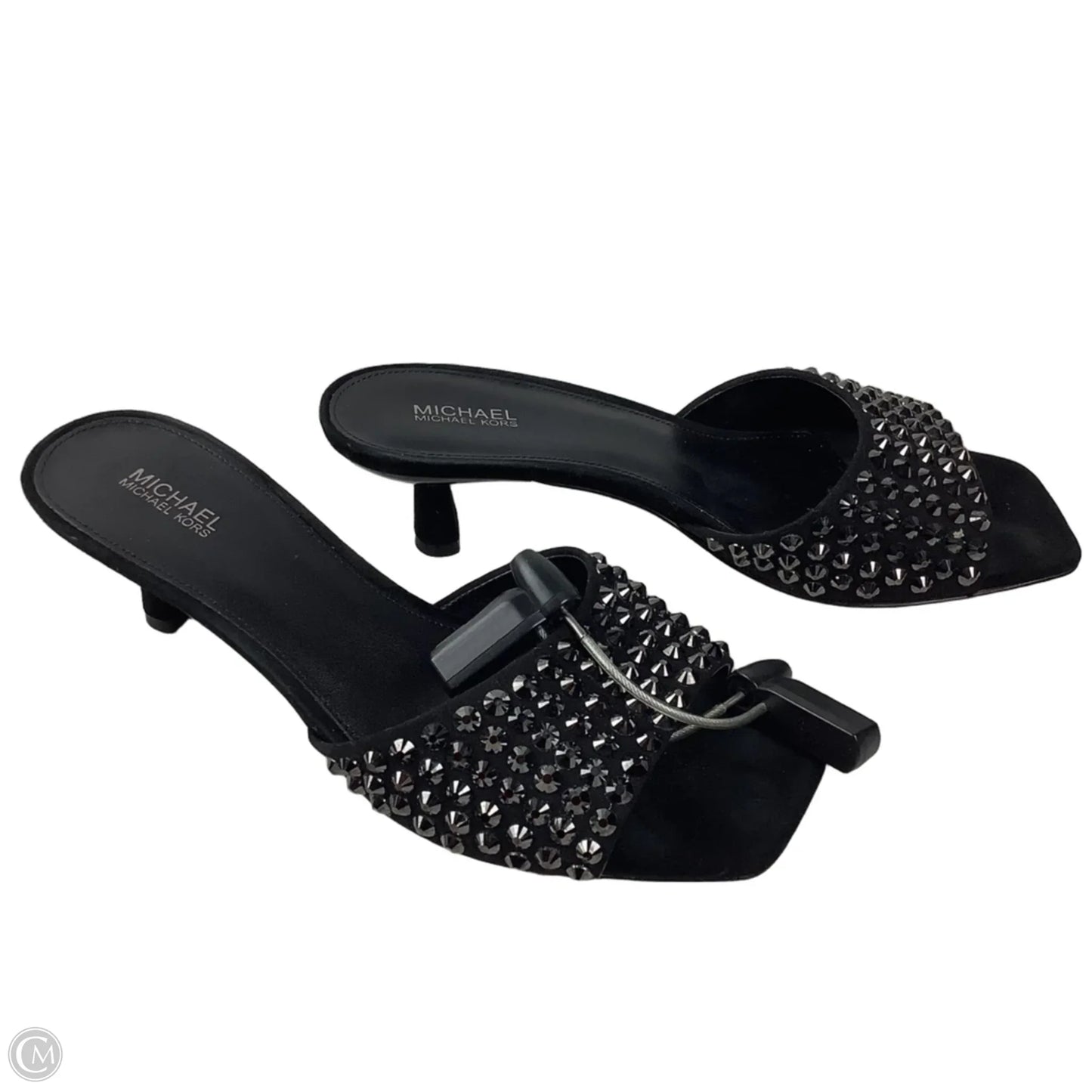 Sandals Heels Kitten By Michael By Michael Kors In Black, Size: 8