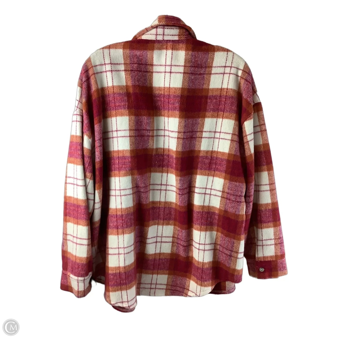 Jacket Shirt By She + Sky In Plaid Pattern, Size: M