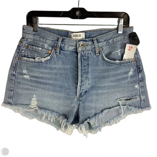 Shorts Designer By Agolde In Blue Denim, Size: 4
