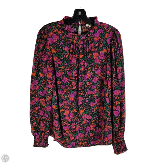 Top Long Sleeve By Jodifl In Floral Print, Size: S