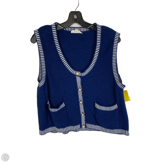 Vest Sweater By Entro In Navy, Size: L