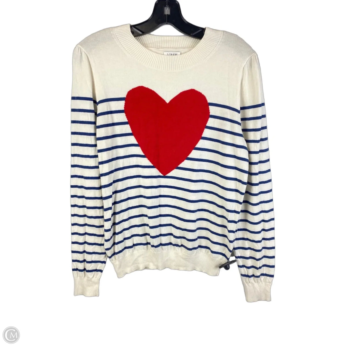 Top Long Sleeve By J. Crew In Striped Pattern, Size: M
