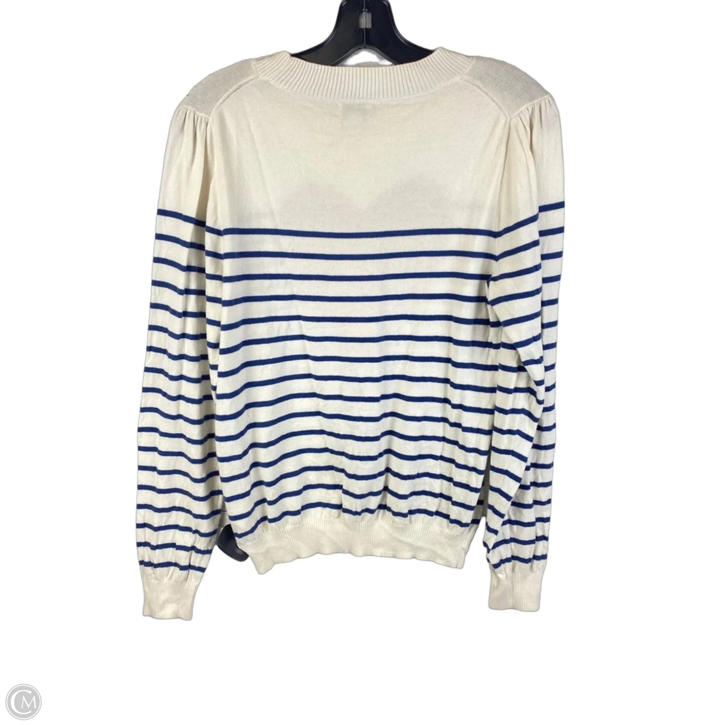 Top Long Sleeve By J. Crew In Striped Pattern, Size: M