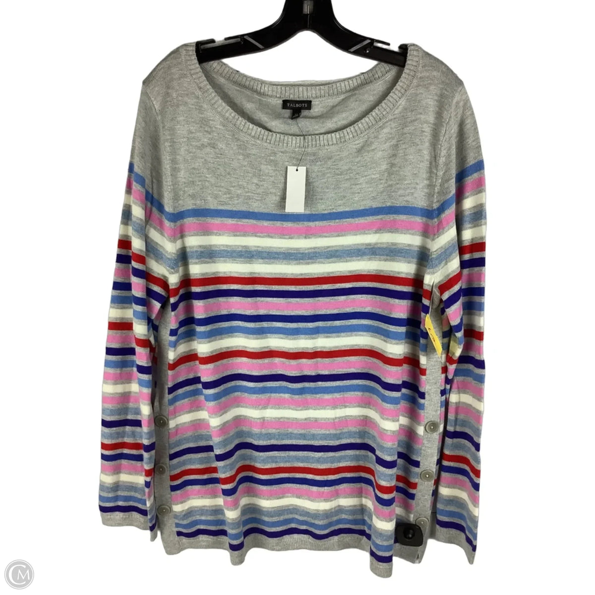 Sweater By Talbots In Striped Pattern, Size: Xl