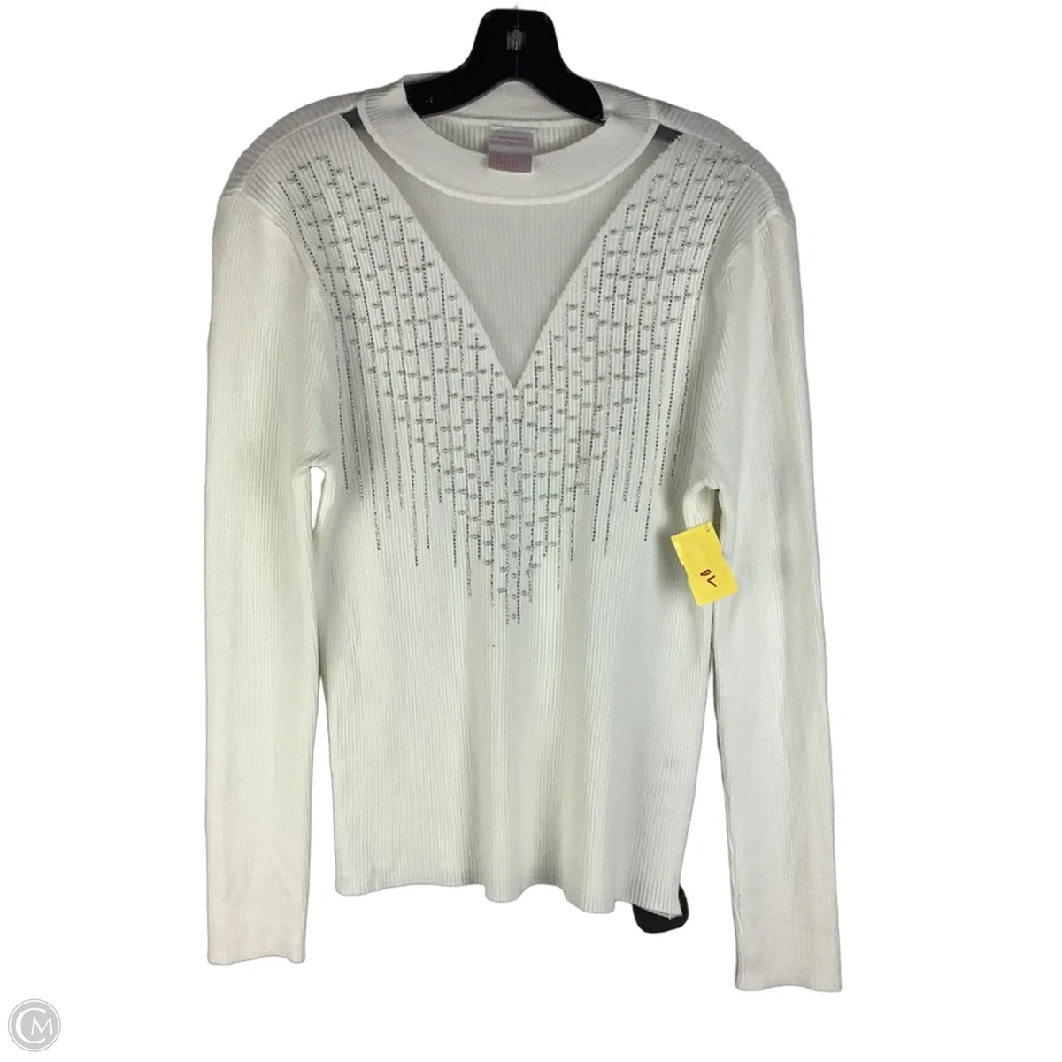 Sweater By Luna In White, Size: Xl