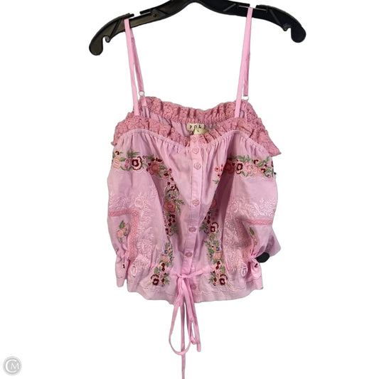 Top Sleeveless By Pol In Pink, Size: M